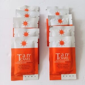 Tan Towel Plus Half Body Towelettes - Set Of 10
